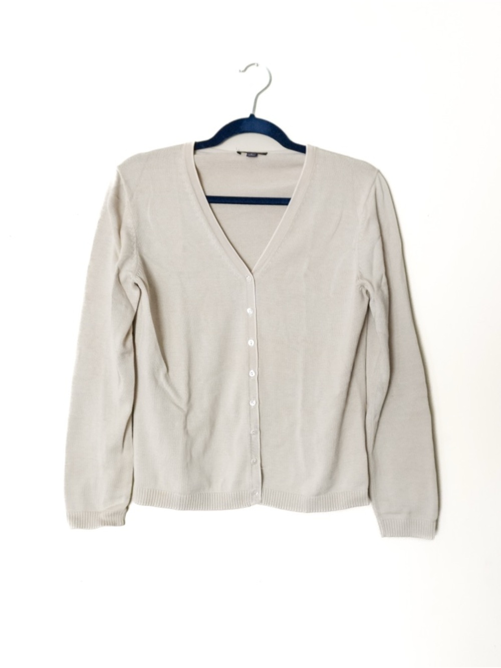 Brooks Brothers Silk Blend Cardigan Champagne Office Work